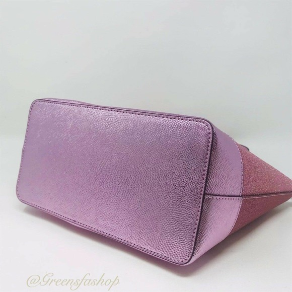 NEW KATE SPADE LOLA GLITTER SATCHEL & CARD HOLDER - Picture 5 of 12